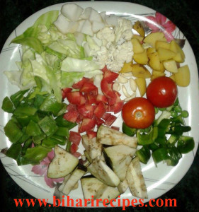 mixed vegetables-Bihari Recipes
