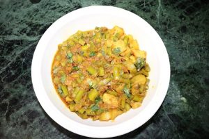 gawar phali aloo ki sabzi, gawar phali recipe